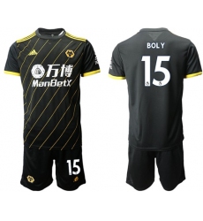 Wolves #15 Boly Away Soccer Club Jersey