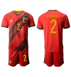 Belgium #2 Alderweireld Red Home Soccer Country Jersey