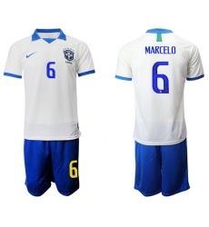 Brazil #7 D.Costa White Soccer Country Jersey1