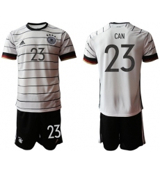 Germany #23 Can White Home Soccer Country Jersey