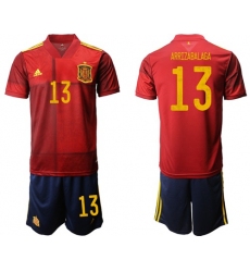 Spain #13 Arrizabalaga Home Soccer Country Jersey