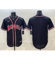 Men's Los Angeles Angels Blank 2026 Fashion Replica Black Out Stitched Baseball Jersey