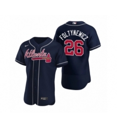 Men's Atlanta Braves #27 Austin Riley Nike Red Authentic 2020 Alternate Jersey