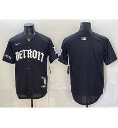 Men's Detroit Tigers Blank 2026 Black 'Motor Gothic Edition' Vapor Premier Limited Stitched Baseball Jersey