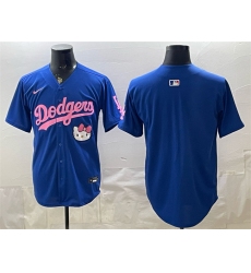 Men's Los Angeles Dodgers Blank Royal Hello Kitty Night Stitched Baseball Jersey