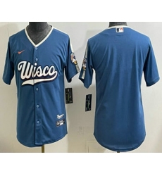 Youth Milwaukee Brewers Blank Blue 2026 City Connect Stadium Jersey