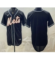 Men's New York Mets Blank 2026 Black Fashion Cool Base Jersey
