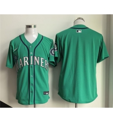 Men's Seattle Mariners Blank Aqua Limited Stitched jersey