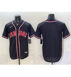 Men's Boston Red Sox Blank 2026 Fashion Replica Black Out Stitched Baseball Jersey