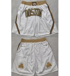 Men's Boston Celtics Cream Shorts (Run Small)