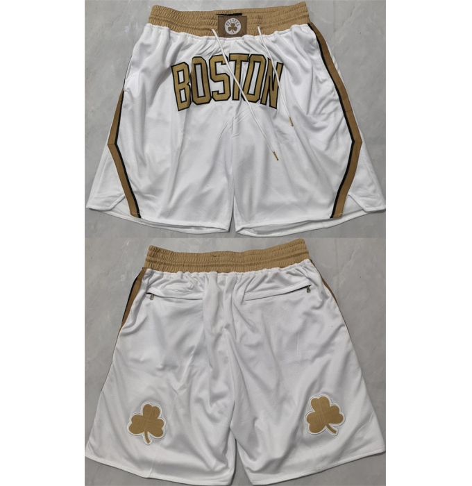 Men's Boston Celtics Cream Shorts (Run Small)