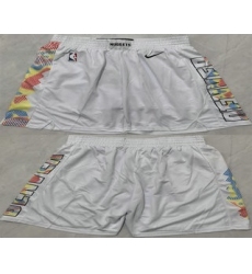 Men's Denver Nuggets White City Edition Shorts