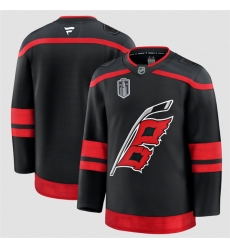 Men's Carolina Hurricanes Blank Black 2026 Stanley Cup Final Home Premium Hockey Stitched Jersey