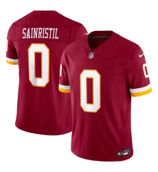 Men's Washington Commanders #0 Mike Sainristil Burgundy 2026 F.U.S.E. Vapor Limited Football Stitched Jersey