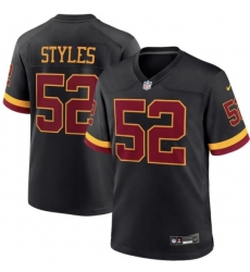 Men's Washington Commanders #52 Sonny Styles Black 2026 F.U.S.E. Hail Raiser Alternate Vapor Limited Stitched Football Jersey