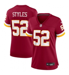 Women's Washington Commanders #52 Sonny Styles Nike Burgundy Game Jersey