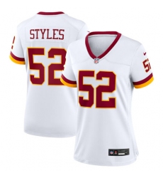 Women's Washington Commanders #52 Sonny Styles Nike White Game Jersey