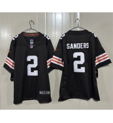 Men's Cleveland Browns #2 Shedeur Sanders Brown 2026 Vapor Limited Football Stitched Jersey