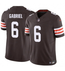 Men's Cleveland Browns #6 Dillon Gabriel Brown 2026 F.U.S.E. Vapor Limited Football Stitched Jersey