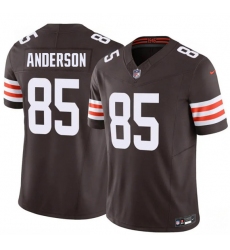 Men's Cleveland Browns #85 Aaron Anderson Brown 2026 Draft F.U.S.E. Vapor Limited Football Stitched Jersey