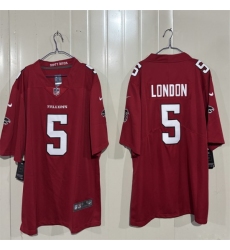 Men's Atlanta Falcons #5 Drake London Red 2026 New Vapor Untouchable Limited Stitched Football Jersey
