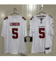 Men's Atlanta Falcons #5 Drake London White 2026 New Vapor Untouchable Limited Football Stitched Jersey