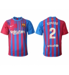 Men 2021-2022 Club Barcelona home aaa version red 2 Nike Soccer Jerseys