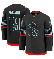 Men's Seattle Kraken #19 Jaden Schwartz Black Alternate Stitched Hockey Jersey