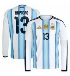 Men 13 Cristian Romero Argentina National Team World Cup 2