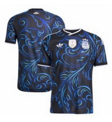 Men Blank Argentina National Team adidas 2026 Away Replica Jersey Black 1