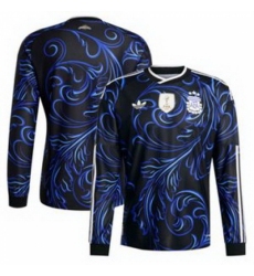 Men Blank Argentina National Team adidas 2026 Away Replica Jersey Black 2