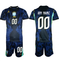 Men's Brazil national football team Custom Navy 2026 Away Soccer Jersey Suit