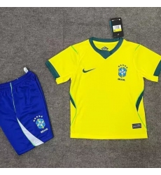 Youth Brazil 2026 Home Jersey Suit