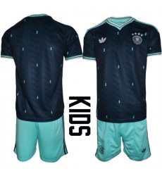 Youth Germany Blank Navy 2026 Away Soccer Jersey Suit