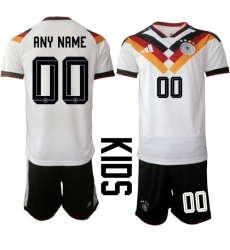Youth Germany Custom White 2025 26 Home Soccer Jersey Suit