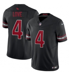 Men's Arizona Cardinals #4 Jeremiyah Love Black 2026 Draft F.U.S.E. Vapor Untouchable Limited Football Stitched Jersey