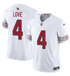Men's Arizona Cardinals #4 Jeremiyah Love White 2026 Draft F.U.S.E. Vapor Untouchable Limited Football Stitched Jersey