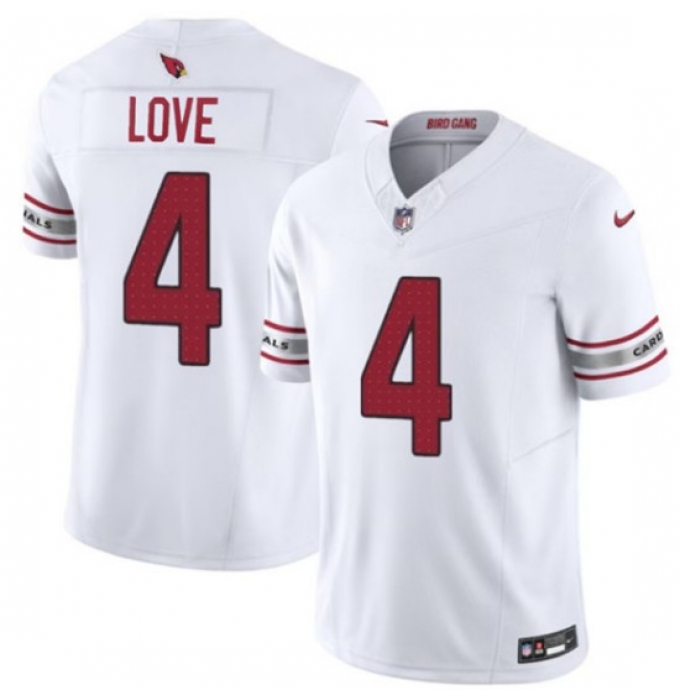 Men's Arizona Cardinals #4 Jeremiyah Love White 2026 Draft F.U.S.E. Vapor Untouchable Limited Football Stitched Jersey