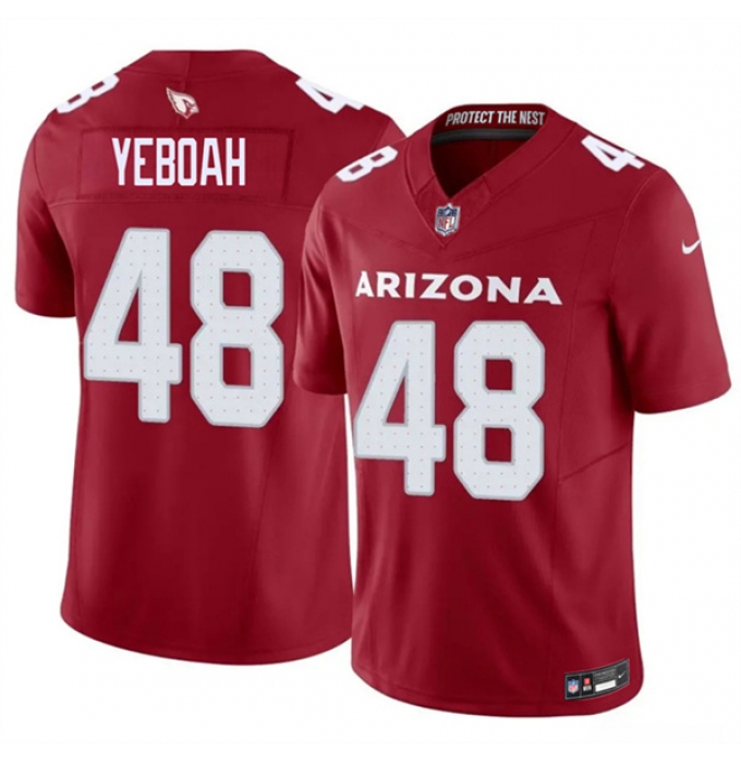 Men's Arizona Cardinals #48 Kenny Yeboah Red 2026 F.U.S.E. Vapor Untouchable Limited Football Stitched Jersey