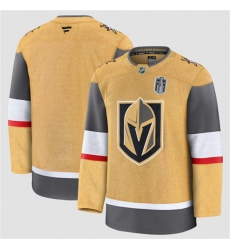 Men's Vegas Golden Knights Blank Gold 2026 Stanley Cup Final Home Stitched Hockey Jersey