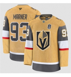 Men's Vegas Golden Knights #93 Mitch Marner Gold 2026 Stanley Cup Final Home Stitched Hockey Jersey