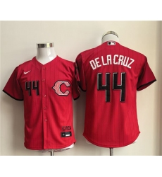 Youth Cincinnati Reds #44 Elly De La Cruz Red 2026 City Connect Stadium Stitched Baseball Jersey