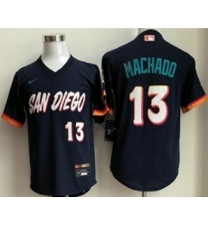 Youth San Diego Padres #13 Manny Machado Navy 2026 City Connect Stadium Jersey