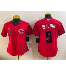 Women's Cincinnati Reds #9 Matt McLain Red 2026 City Connect Stadium Stitched Baseball Jersey(Run Small)