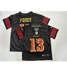Toddlers San Francisco 49ers #13 Brock Purdy Black 2025 F.U.S.E. “Rivalries” Vapor Limited Stitched Football Jersey