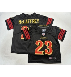 Toddlers San Francisco 49ers #23 Christian McCaffrey Black 2025 F.U.S.E. “Rivalries” Vapor Limited Stitched Football Jersey