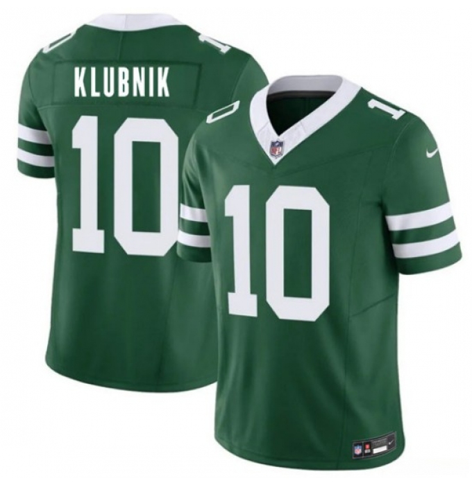 Men's New York Jets #10 Cade Klubnik Green 2026 Draft F.U.S.E. Vapor Untouchable Limited Football Stitched Jersey