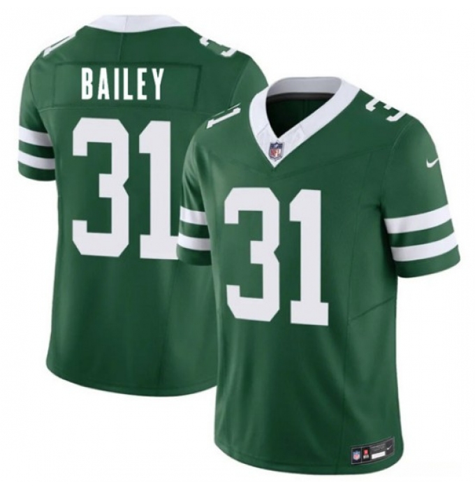 Men's New York Jets #31 David Bailey Green 2026 Draft F.U.S.E. Vapor Untouchable Limited Football Stitched Jersey