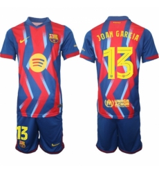 Men FC Barcelona 2026 Soccer Jerseys RedBlue #13 JOAN GARCIA