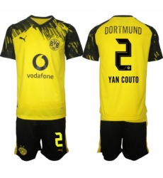 Men Borussia Dortmund 2026 Soccer Jerseys Yellow #2 YAN COUTO
